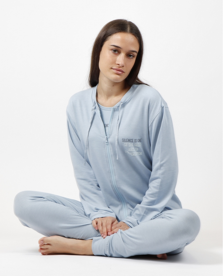 ADMAS Chaqueta Manga Larga The Silence para Mujer AQUA