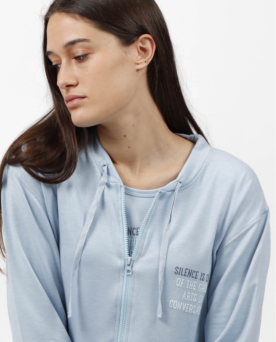 ADMAS Chaqueta Manga Larga The Silence para Mujer AQUA