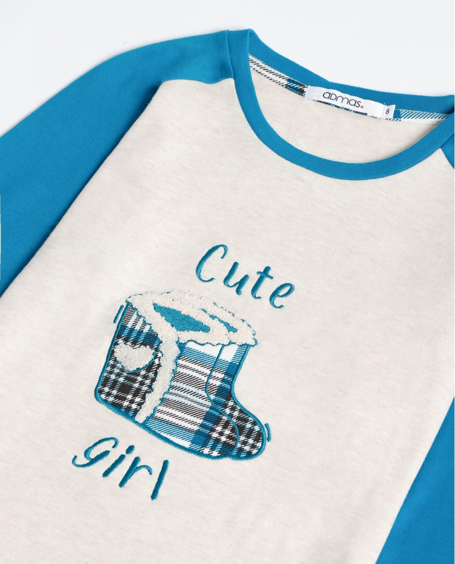 ADMAS Pijama Manga Larga Limited Edition para Niña AZUL