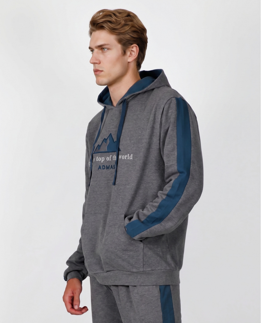ADMAS HOME Sudadera Feel on Top para Hombre GRIS
