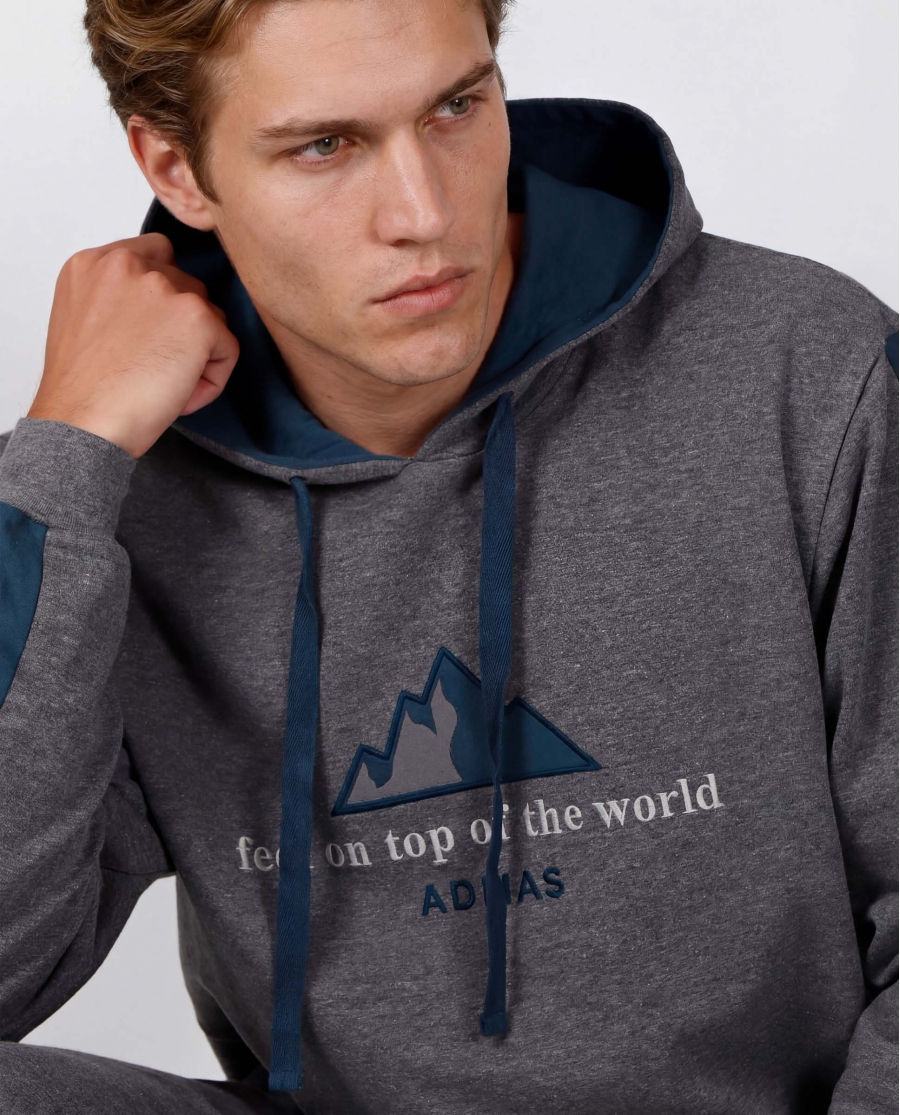 ADMAS HOME Sudadera Feel on Top para Hombre GRIS