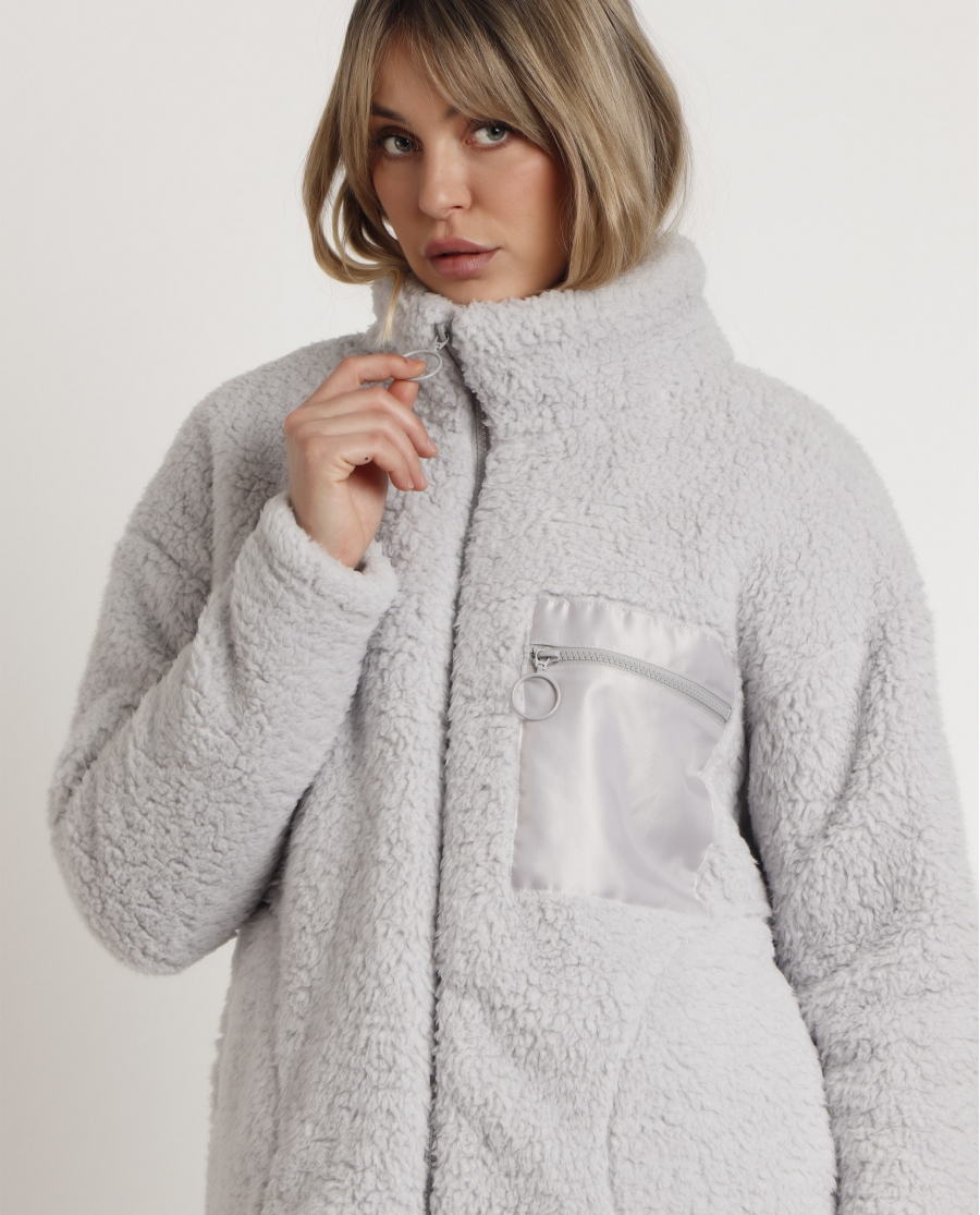 ADMAS HOME Bata Manga Larga Calentita Soft Home para Mujer PERLA