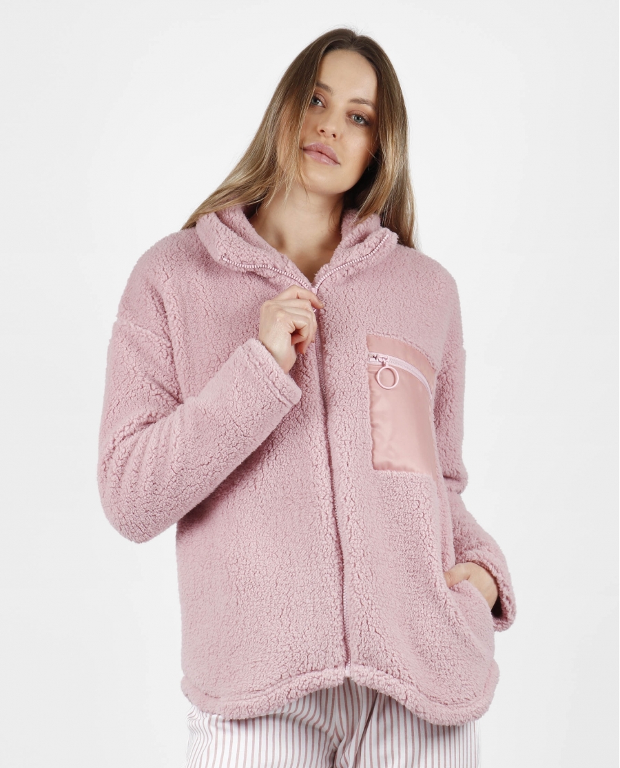 ADMAS HOME Bata Manga Larga Calentita Soft Home para Mujer PETALO
