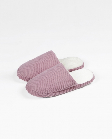 ADMAS Zapatillas De Estar Por Casa Rayas para Mujer ROSA