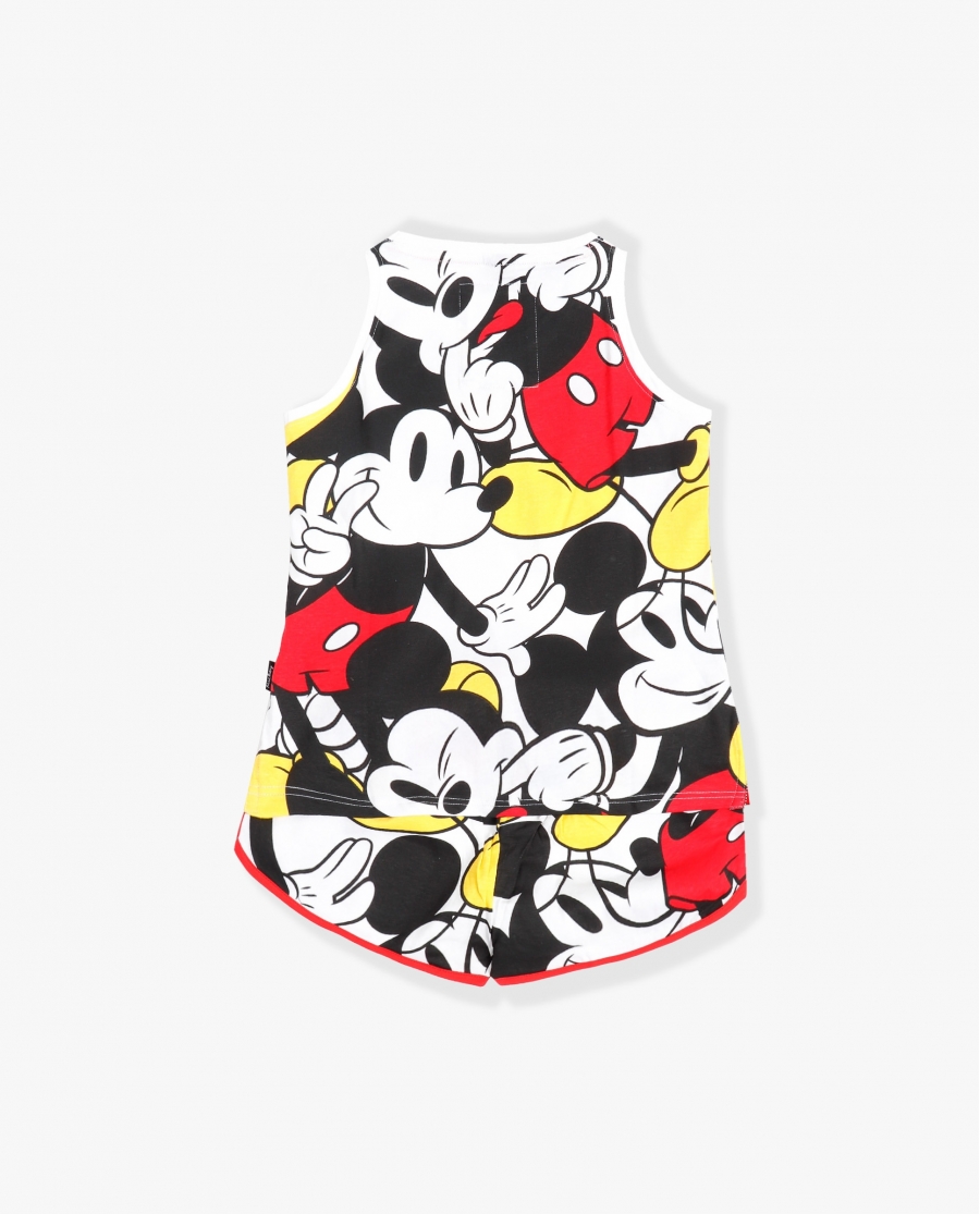 DISNEY Pijama Sin Mangas Big Mickey para Niña ROJO