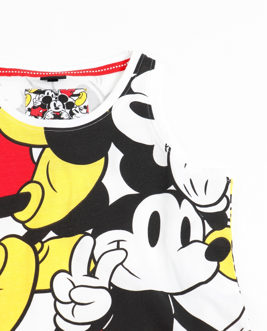 DISNEY Pijama Sin Mangas Big Mickey para Niña ROJO