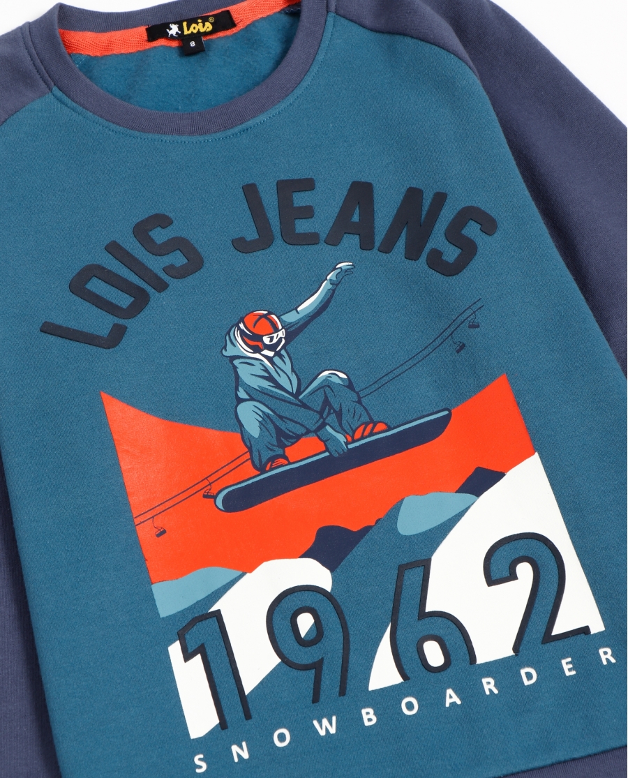 LOIS Pijama Manga Larga Ranglan XGames para Niño AZUL