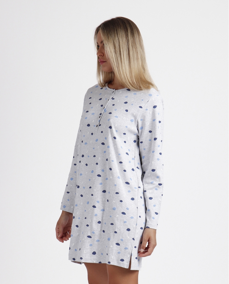 ADMAS Camisola Manga Larga Cloudy Nights para Mujer GRIS JASPE