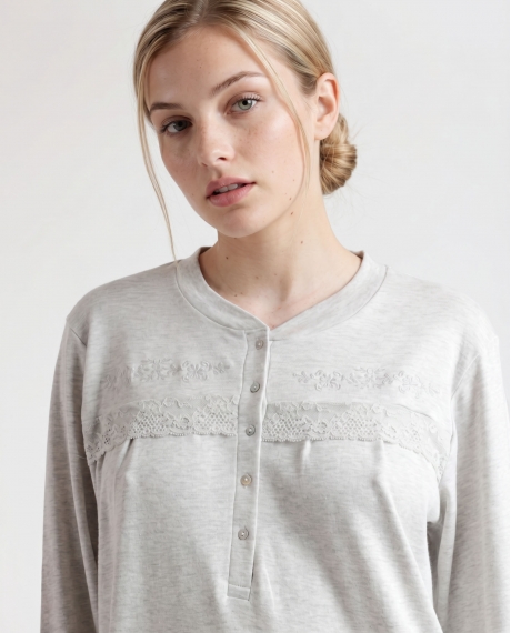 ADMAS CLASSIC Camisola Manga Larga Winter Classic para Mujer PERLA 2