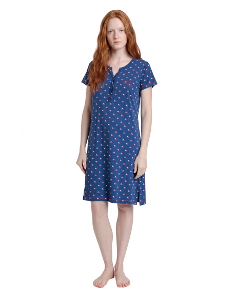 ADMAS Camisola Manga Corta Stares Dreams para Mujer MARINO
