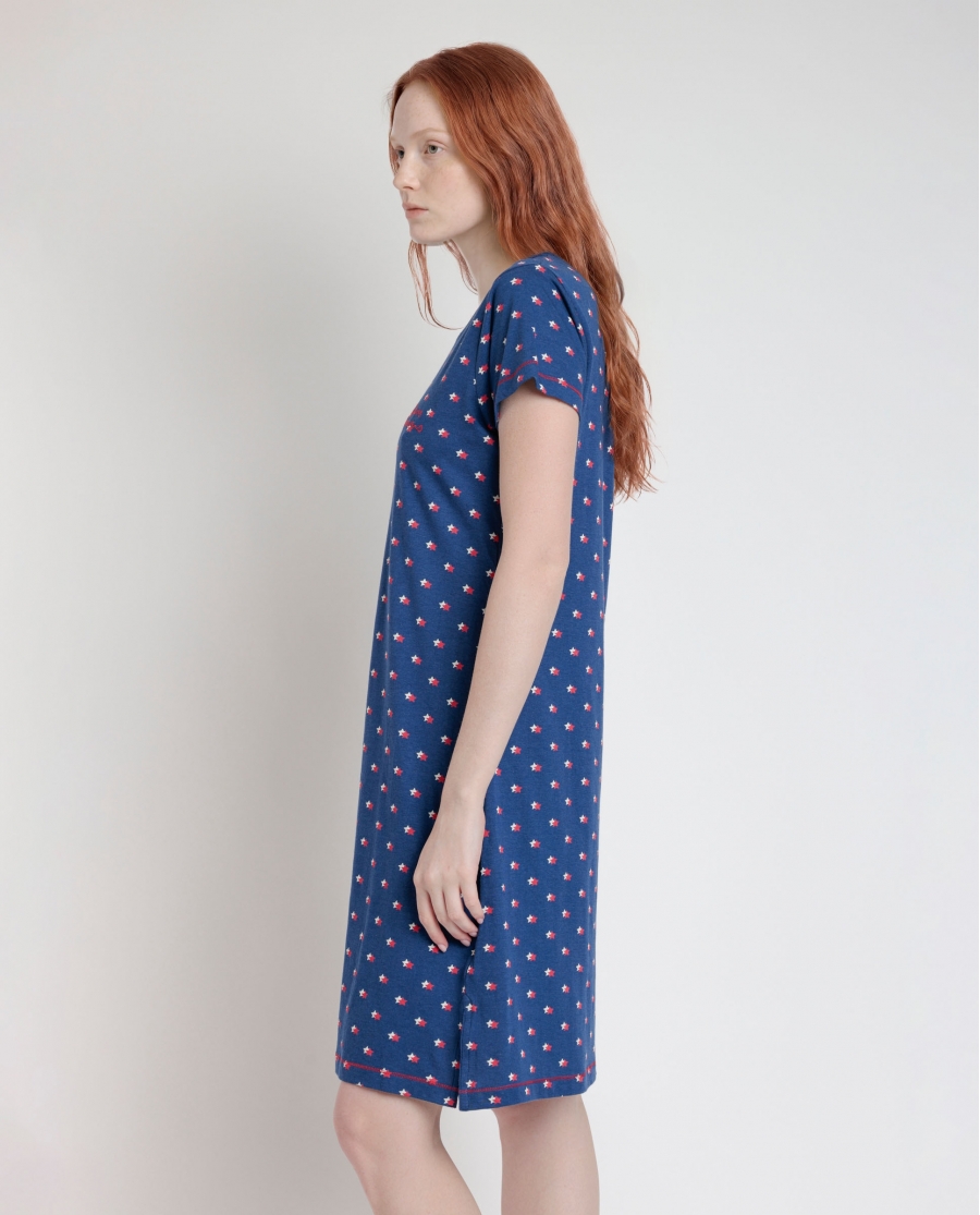 ADMAS Camisola Manga Corta Stares Dreams para Mujer MARINO