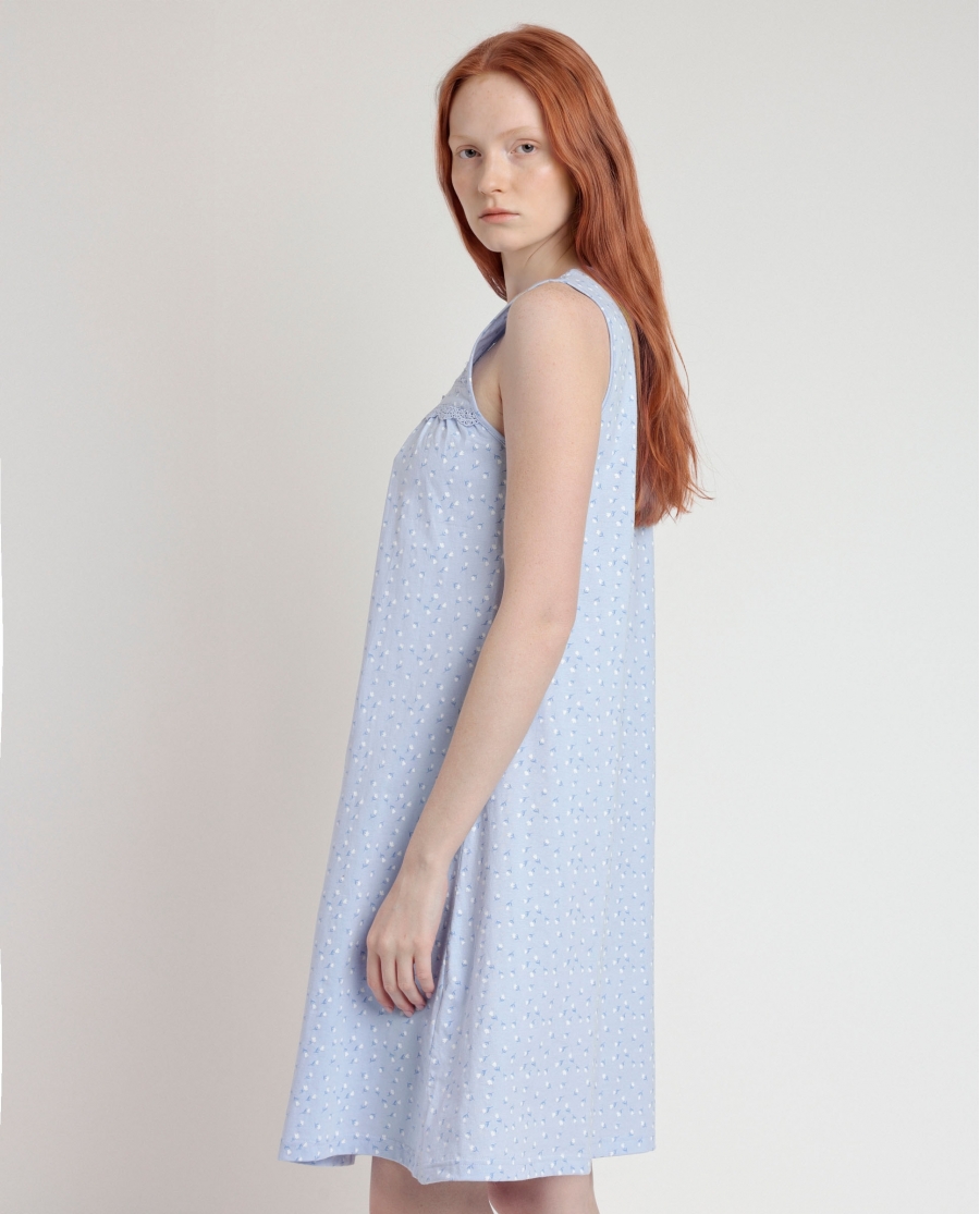 ADMAS CLASSIC Camisola Sin Mangas Classic Blue Flowers para Mujer AZUL