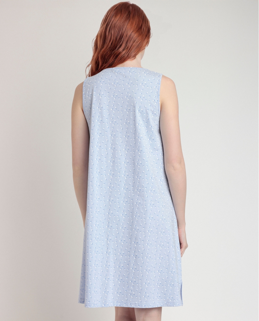 ADMAS CLASSIC Camisola Sin Mangas Classic Blue Flowers para Mujer AZUL