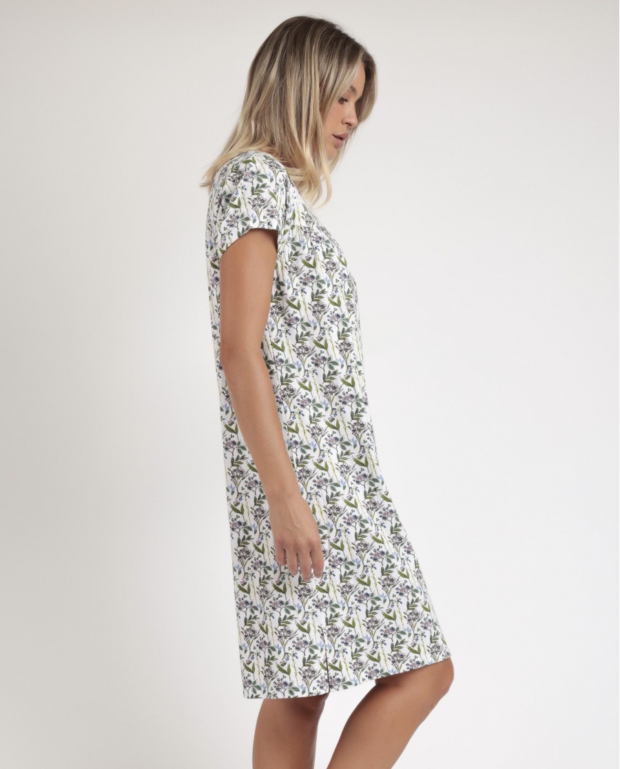 ADMAS GARDEN Camisola Manga Corta Dream Flowers para Mujer MALVA