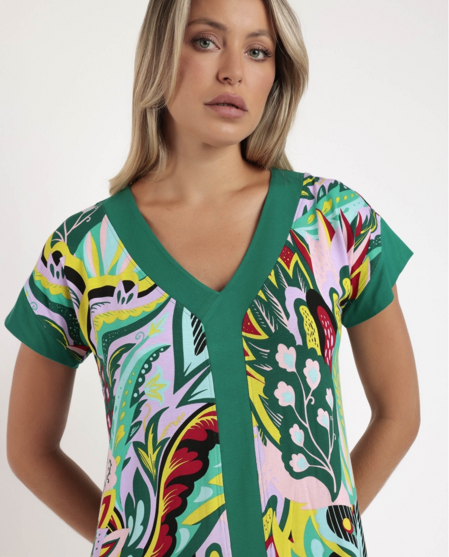 ADMAS LUXURY Camisola Manga Caída Luxury Hippy para Mujer MULTICOLOR