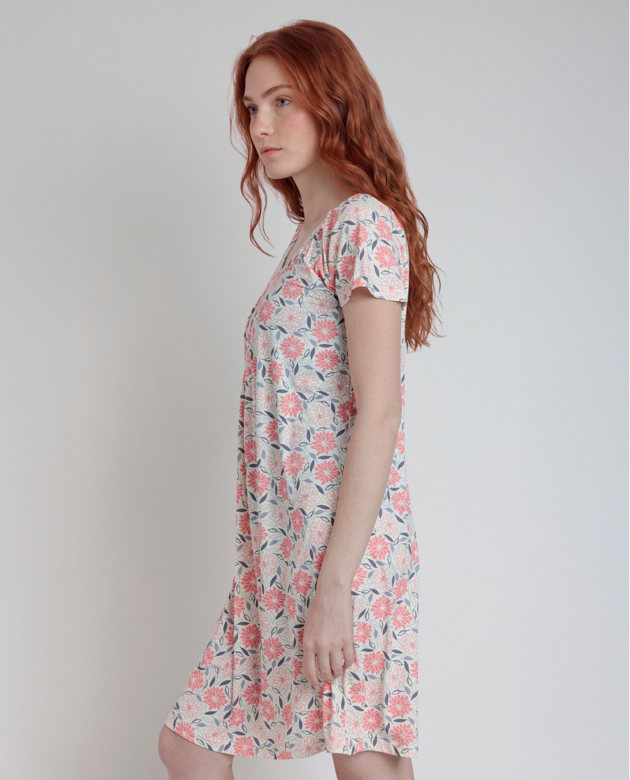ADMAS GARDEN Camisola Manga Caída Rouse Peony para Mujer SALMON