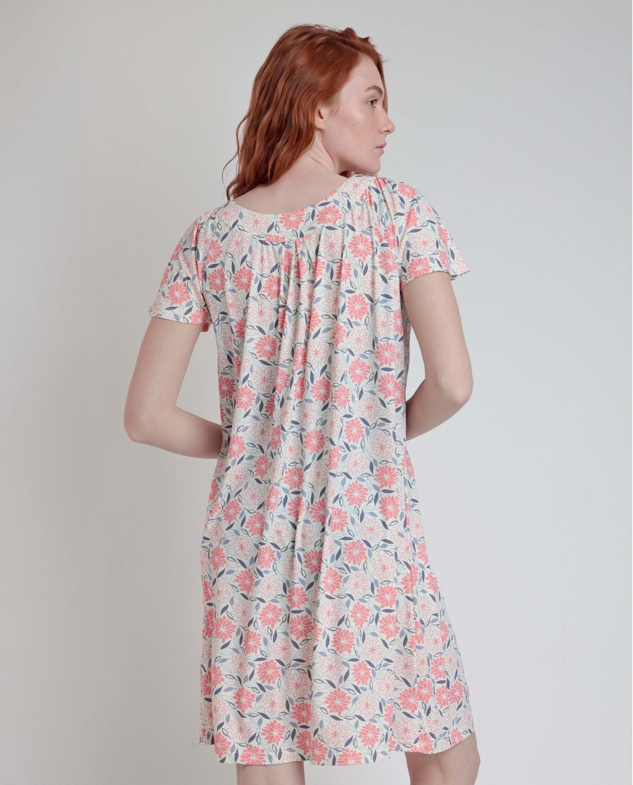 ADMAS GARDEN Camisola Manga Caída Rouse Peony para Mujer SALMON