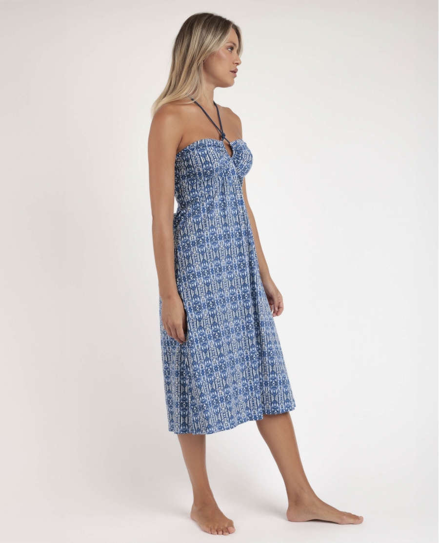 ADMAS Camisola Manga Corta Ibiza Trip para Mujer AZUL