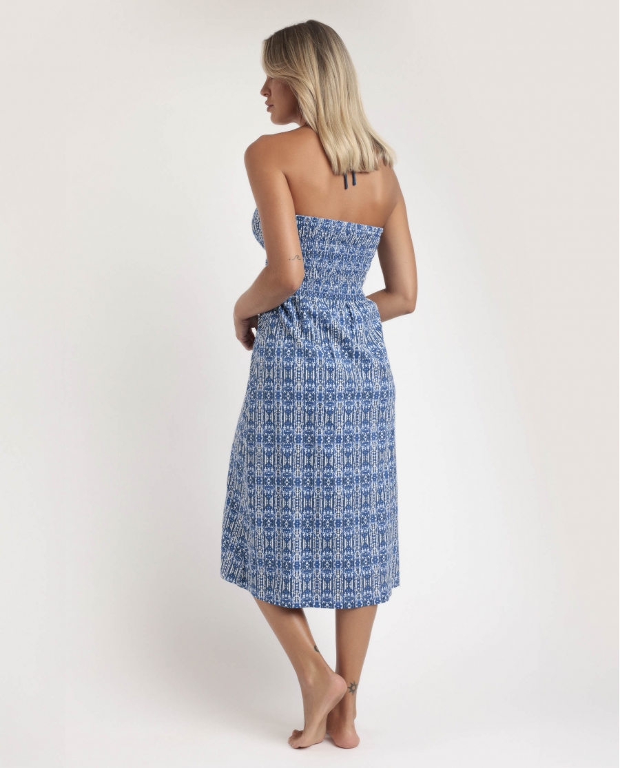 ADMAS Camisola Manga Corta Ibiza Trip para Mujer AZUL