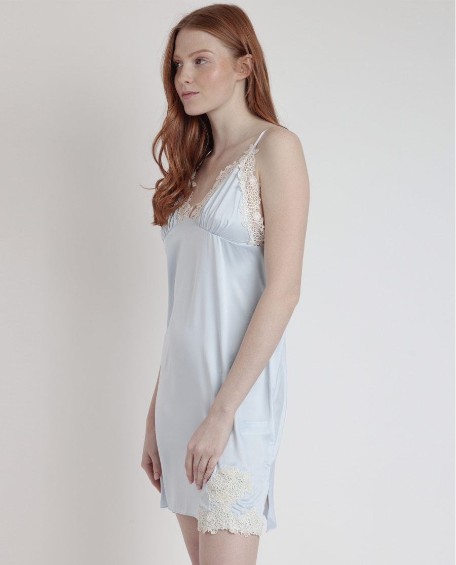 ADMAS CLASSIC Camisola Tirantes Guipur para Mujer CIELO