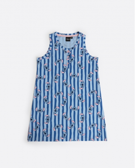 DISNEY Camisola Sin Mangas Stitch Waves para Niña AZUL