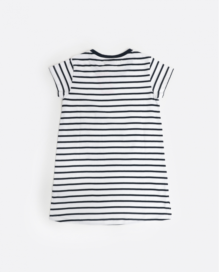 DISNEY Camisola Manga Corta Mickey Patch para Niña MARINO