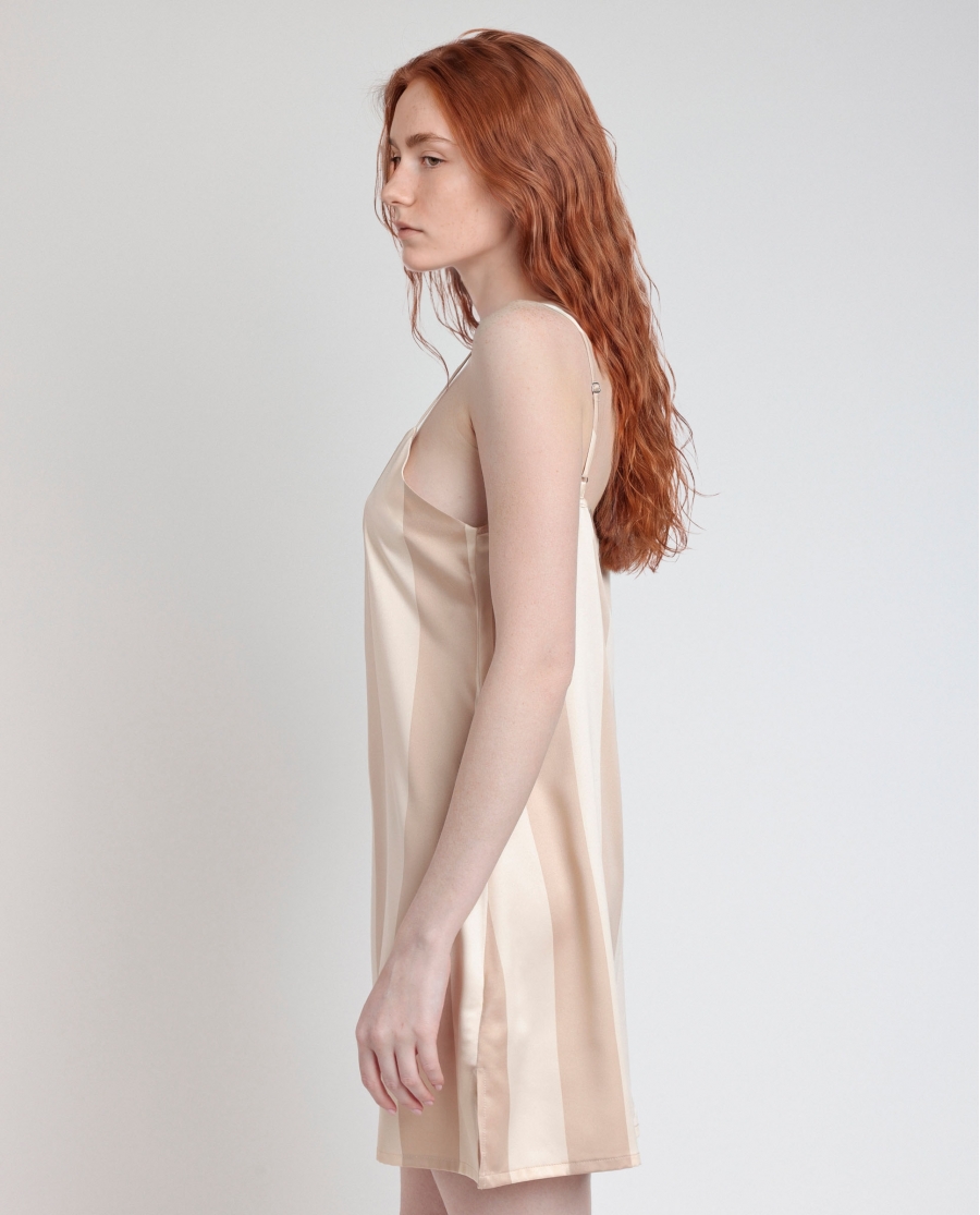 ADMAS CLASSIC Camisola Tirantes Luxe Stripes para Mujer ORO