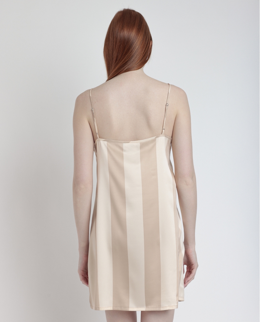 ADMAS CLASSIC Camisola Tirantes Luxe Stripes para Mujer ORO