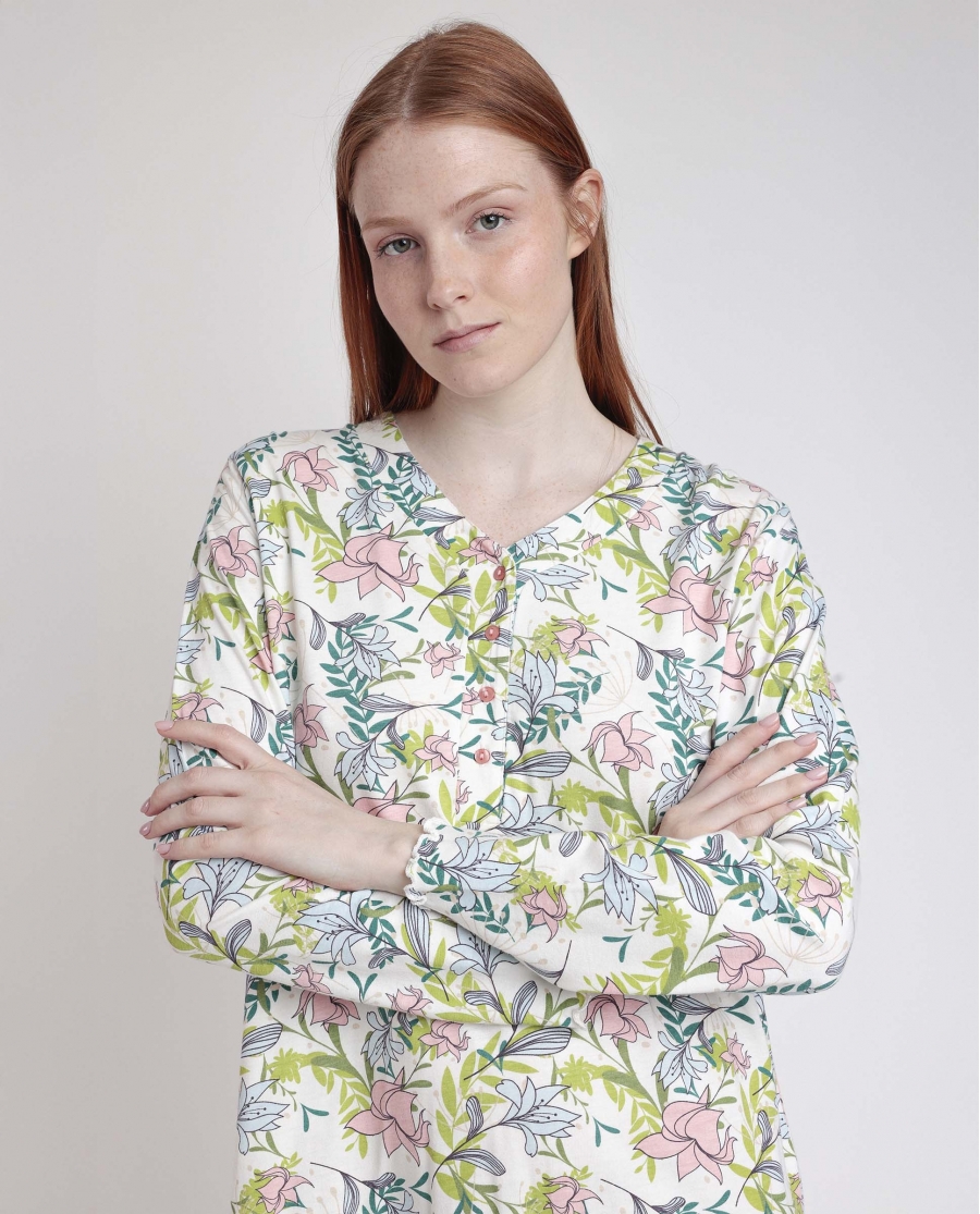ADMAS GARDEN Camisola Manga Larga Tapeta Autumn Garden para Mujer ROSA