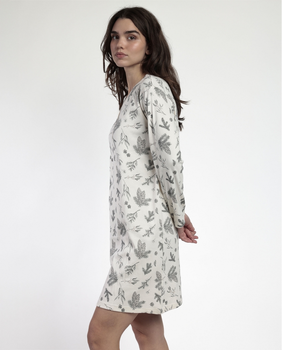 ADMAS Camisola Manga Larga Tapeta Winter Wood para Mujer GRIS