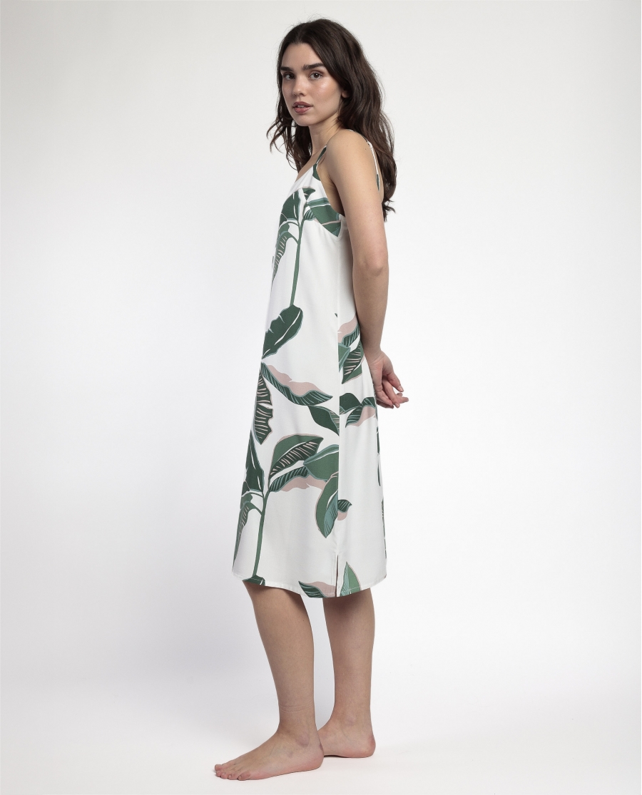 ADMAS LUXURY Camisola Tirantes Popelín Luxury Leaves para Mujer HOJAS