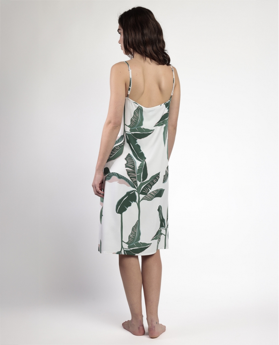ADMAS LUXURY Camisola Tirantes Popelín Luxury Leaves para Mujer HOJAS