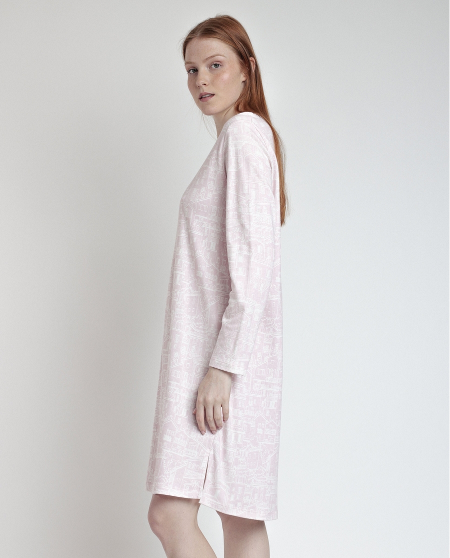 ADMAS Camisola Manga Larga Tapeta La Vie Est Belle para Mujer PETALO