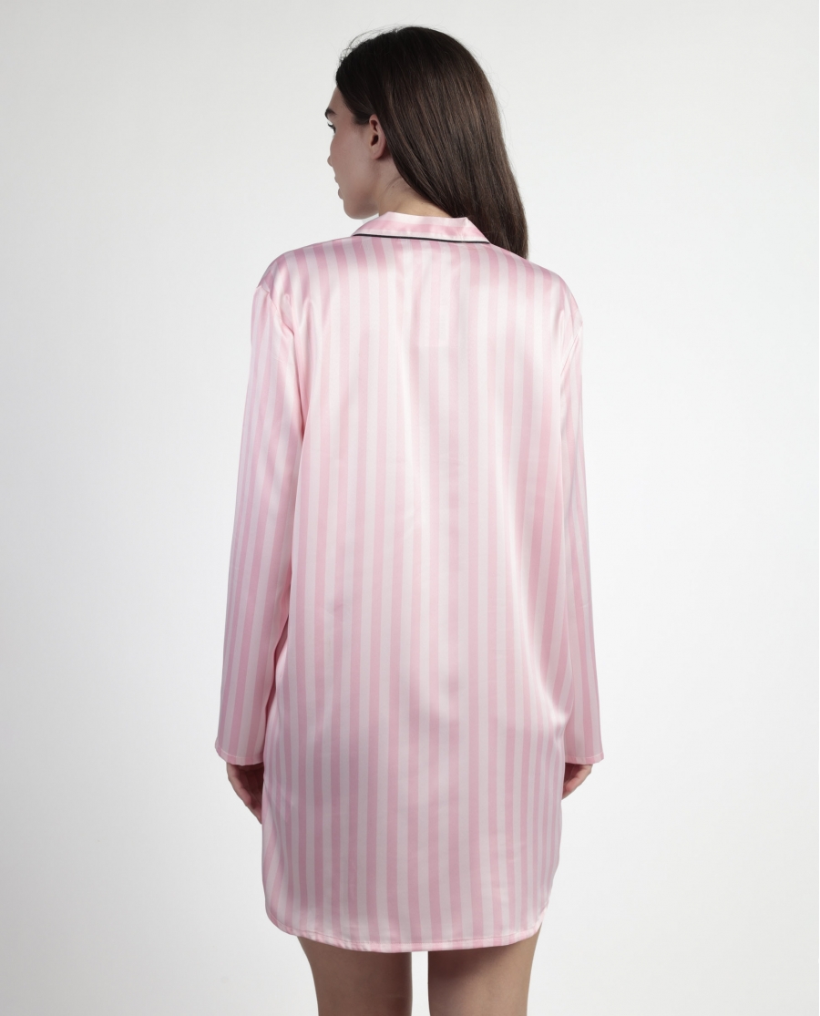 BARBIE Camisola Manga Larga Abierta Satinada Elegant Barbie para Mujer ROSA