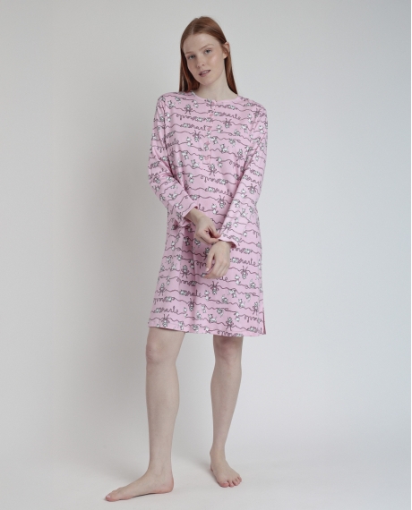 DISNEY Camisola Manga Larga Estampada Tapeta Marie para Mujer ROSA