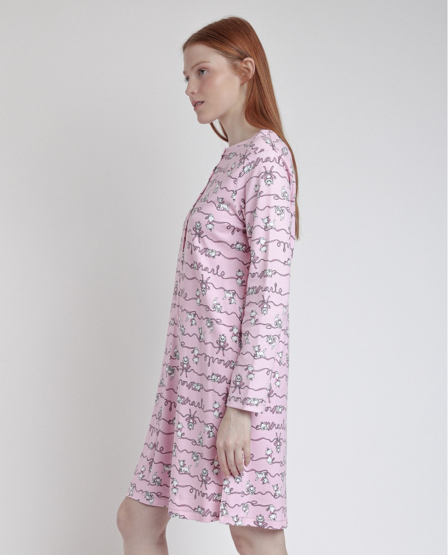 DISNEY Camisola Manga Larga Estampada Tapeta Marie para Mujer ROSA