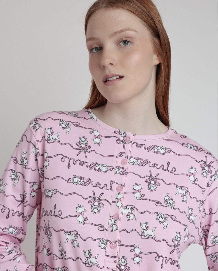 DISNEY Camisola Manga Larga Estampada Tapeta Marie para Mujer ROSA