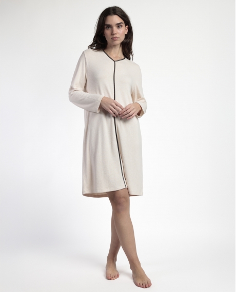 ADMAS CLASSIC Camisola Manga Larga Elegant At Home para Mujer BEIGE