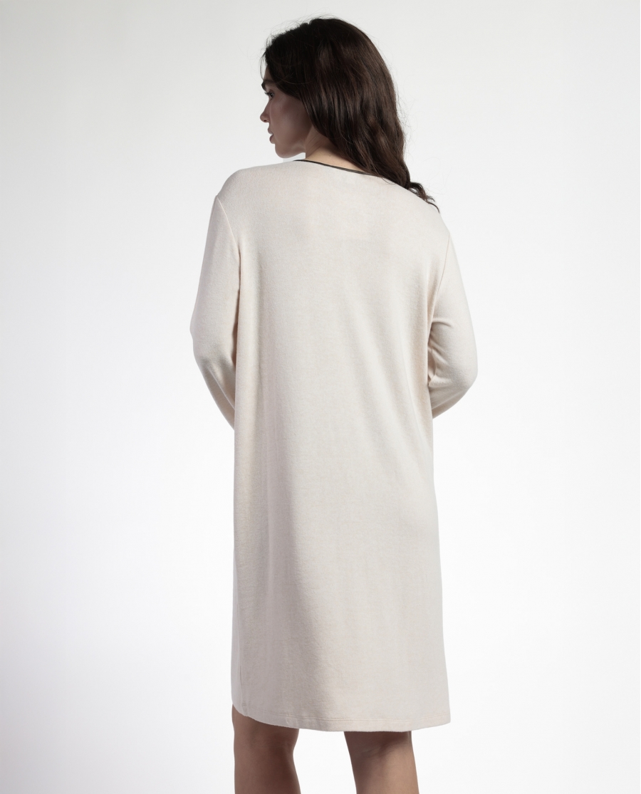ADMAS CLASSIC Camisola Manga Larga Elegant At Home para Mujer BEIGE