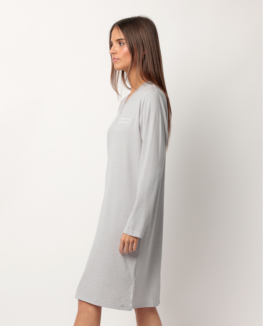 STAY AT HOME Camisola Manga Larga Tapeta Sleep Is My Superpower para Mujer GRIS