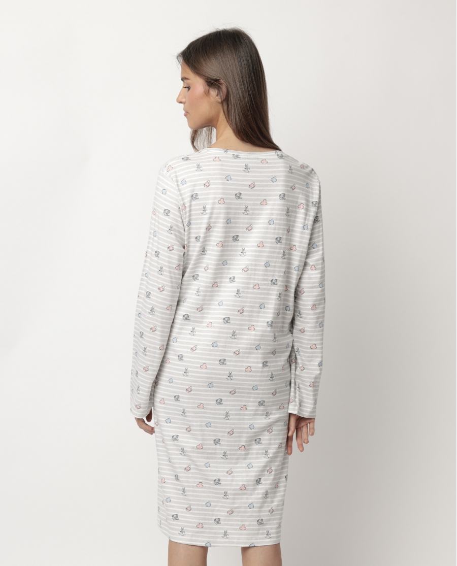 DISNEY Camisola Manga Larga Tapeta Alicia Maternity para Mujer GRIS JASPE