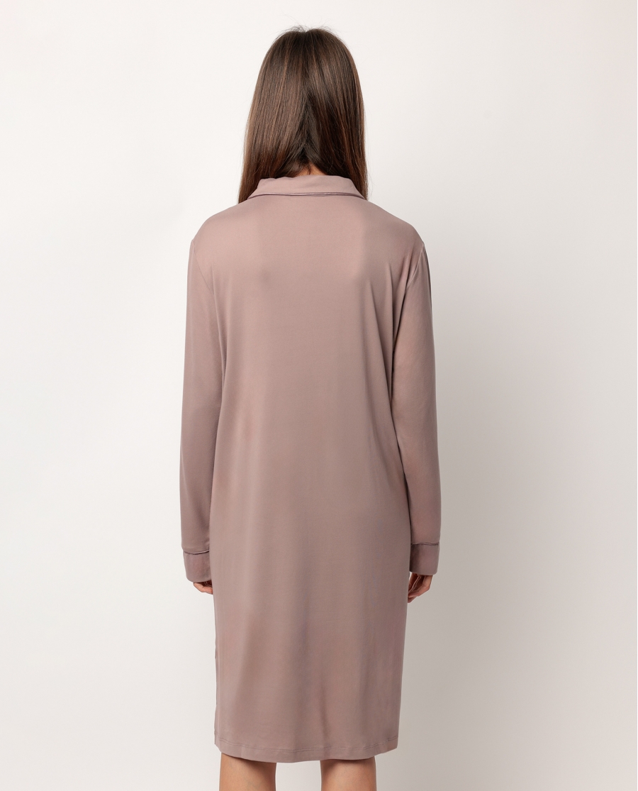 ADMAS CLASSIC Camisola Manga Larga Abierta Soft Sleep para Mujer MOKA