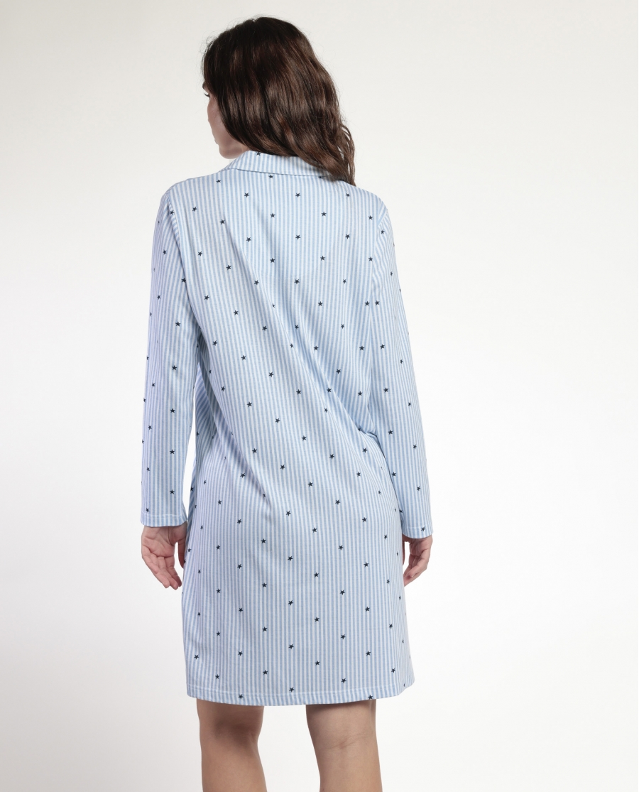 ADMAS CLASSIC Camisola Manga Larga Tapeta Stripes And Stars para Mujer AZUL