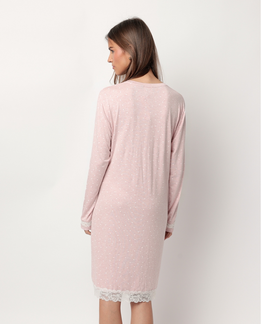 ADMAS CLASSIC Camisola Abierta Manga Larga Abierta Hearts para Mujer ROSA