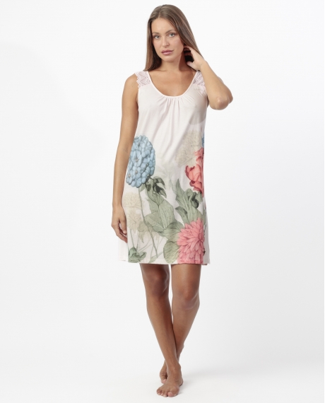 ADMAS GARDEN Camisola Tirantes Lace Square Garden para Mujer PETALO