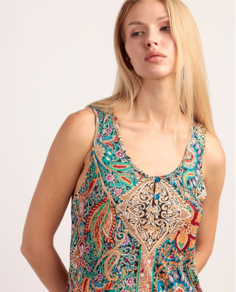 ADMAS GARDEN Camisola Sin mangas Garden Border para Mujer MULTICOLOR 2