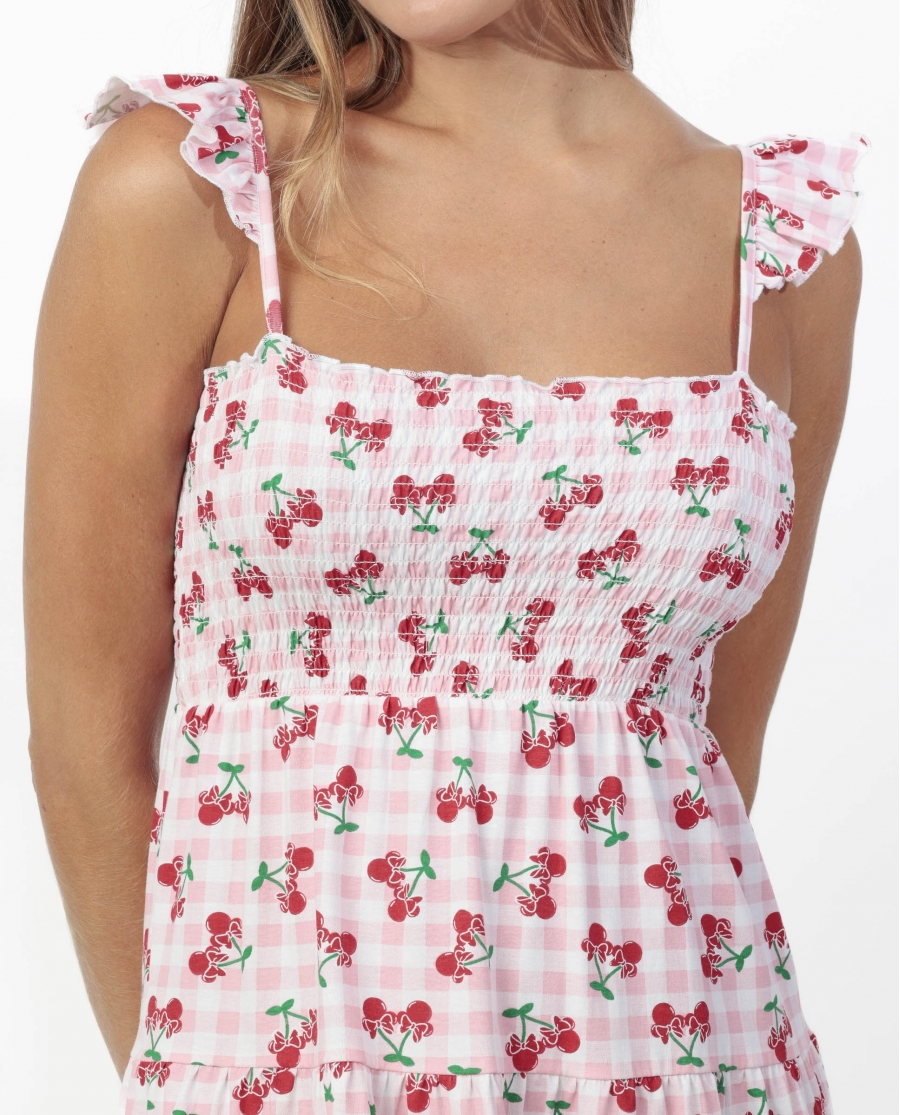 DISNEY Camisola Tirantes Minnie Cherry para Mujer ROSA
