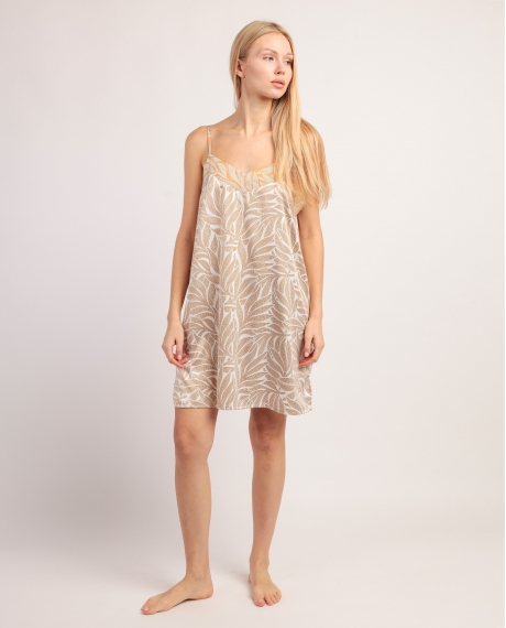 ADMAS LUXURY Camisola Tirantes Luxe Leaves para Mujer ORO