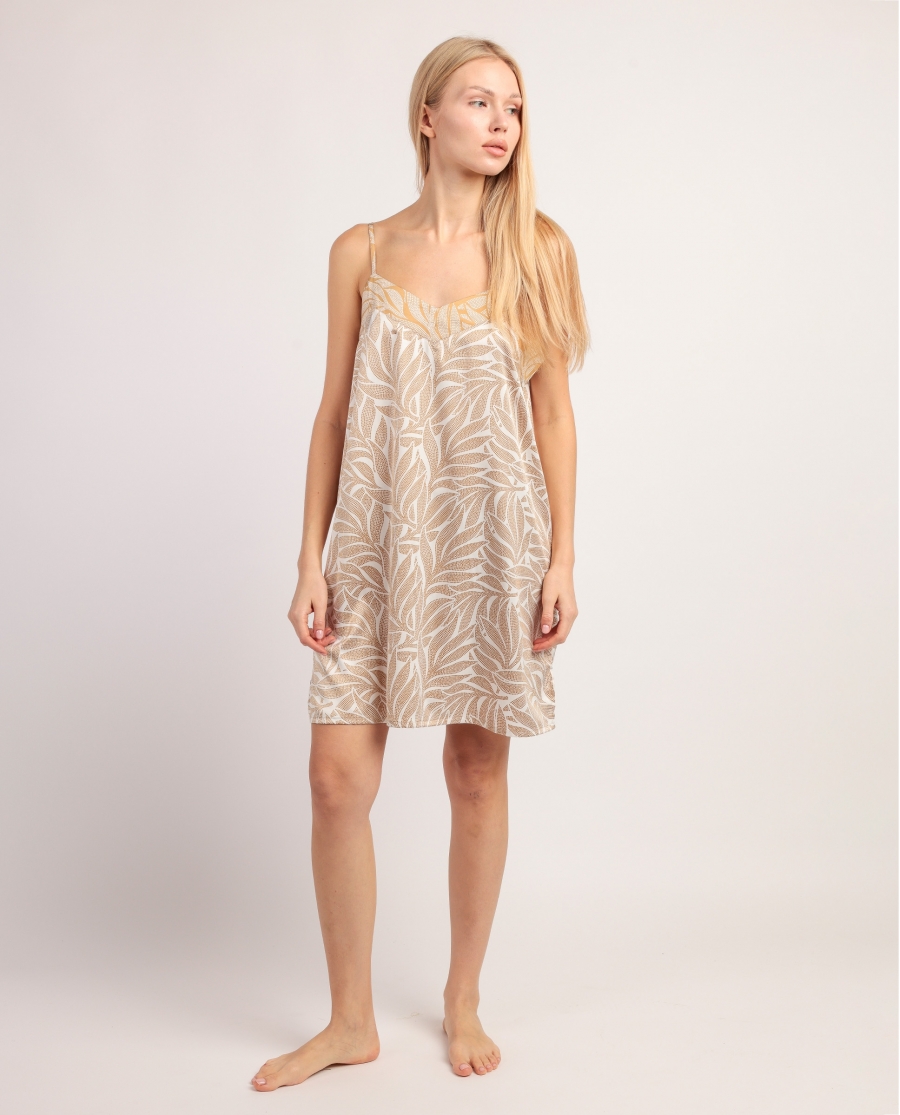 ADMAS LUXURY Camisola Tirantes Luxe Leaves para Mujer ORO