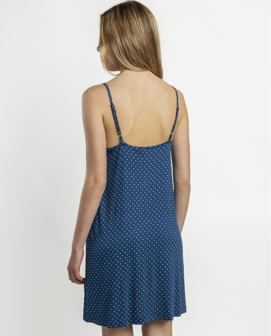 ADMAS CLASSIC Camisola Tirantes Dots Lace para Mujer MARINO